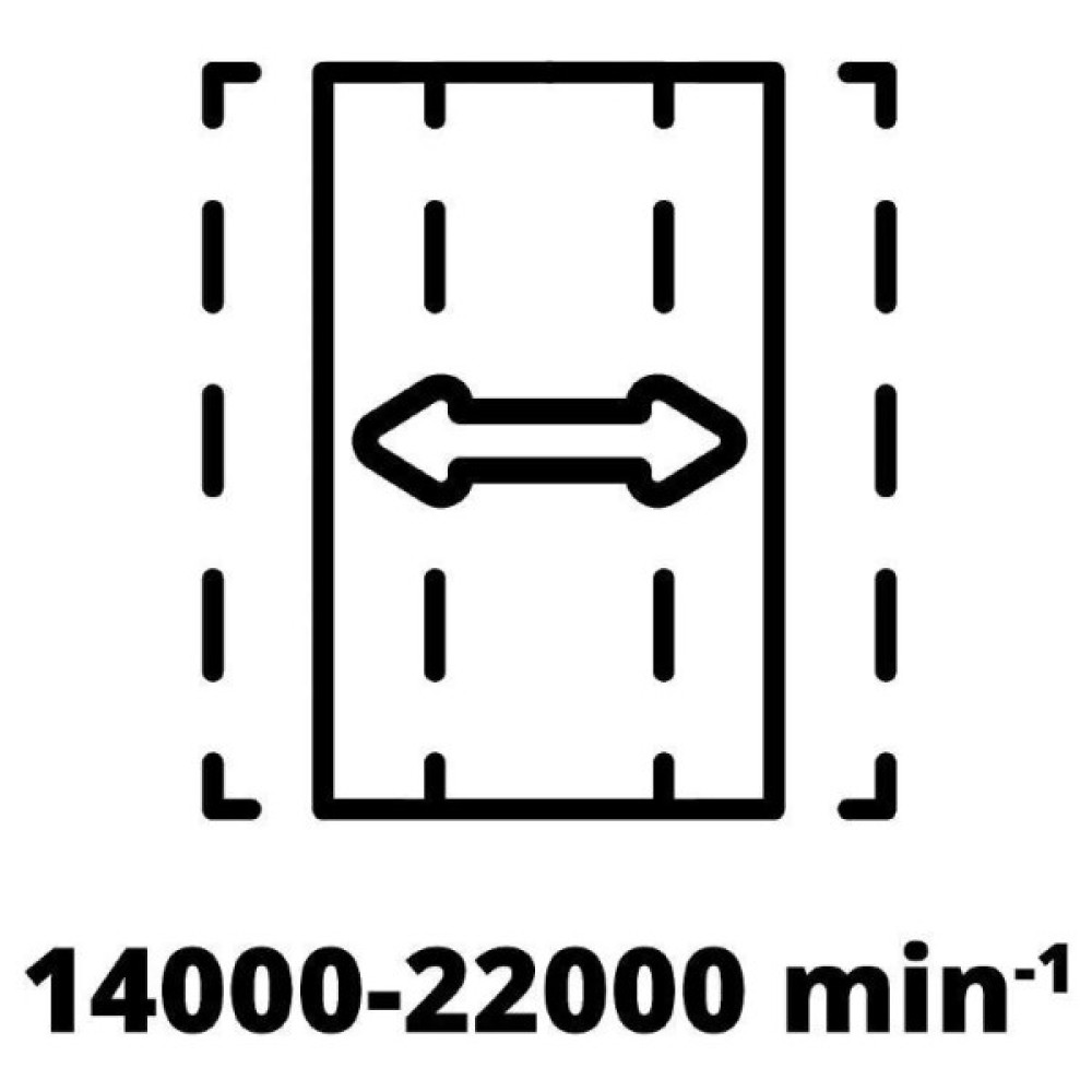 Шліфмашина вібраційна акумуляторна Einhell TE-OS 18/230 Li - Solo 18В 230х115мм 14000-22000кол/хв 1.6кг без АКБ та ЗП
