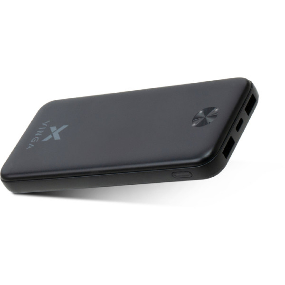 Батарея універсальна Vinga 10000 mAh 10W Black (VPBB10)