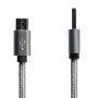 Дата кабель USB 2.0 AM to Micro 5P 1.0m Grey/Black Grand-X (FM02) Дата кабель USB 2.0 AM to Micro 5P 1.0m Grey/Black Grand-X (FM02)
