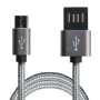 Дата кабель USB 2.0 AM to Micro 5P 1.0m Grey/Black Grand-X (FM02) Дата кабель USB 2.0 AM to Micro 5P 1.0m Grey/Black Grand-X (FM02)
