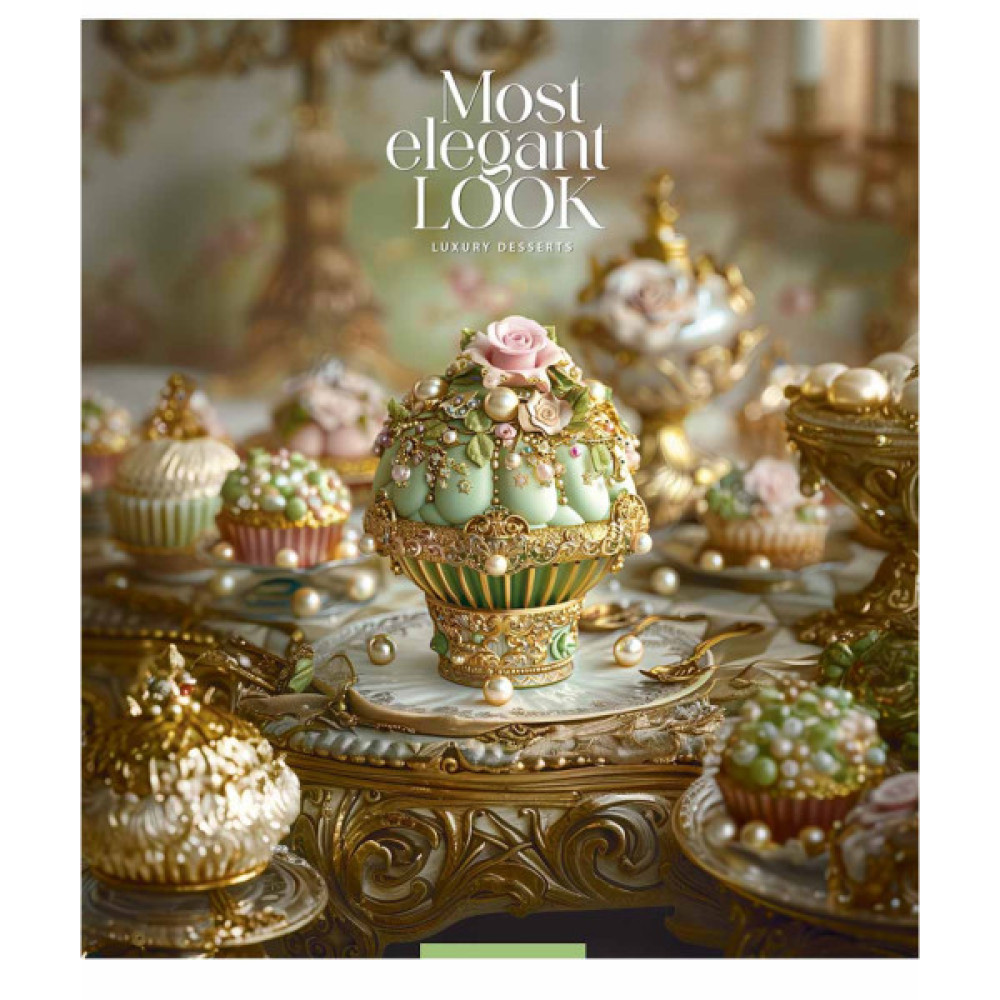 Зошит Школярик Luxury desserts 60 аркушів клітинка (060-3477K)