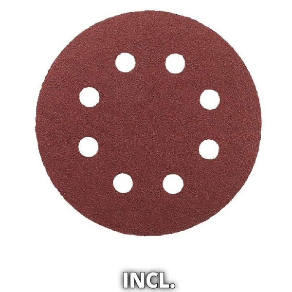 Шліфмашина ексцентрикова акумуляторна Einhell TE-RS 18 Li Kit 18В акб 1х2.5А·год 125мм 14000-22000об/хв 1.2кг