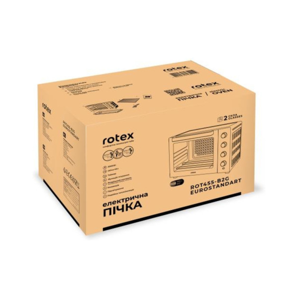 Електропіч Rotex ROT455-B2G EUROSTANDART