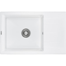 Мийка кухонна GRANADO NAVIA white з сифоном (775*495mm.) (gr3805)