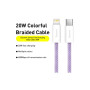Дата кабель USB-C to Lightning 2.0m 20W purple Baseus (CALD000105) Дата кабель USB-C to Lightning 2.0m 20W purple Baseus (CALD000105)
