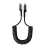 Дата кабель USB-C to USB-C 1.0m Spiral 3A Black Armorstandart (ARM75392) Дата кабель USB-C to USB-C 1.0m Spiral 3A Black Armorstandart (ARM75392)