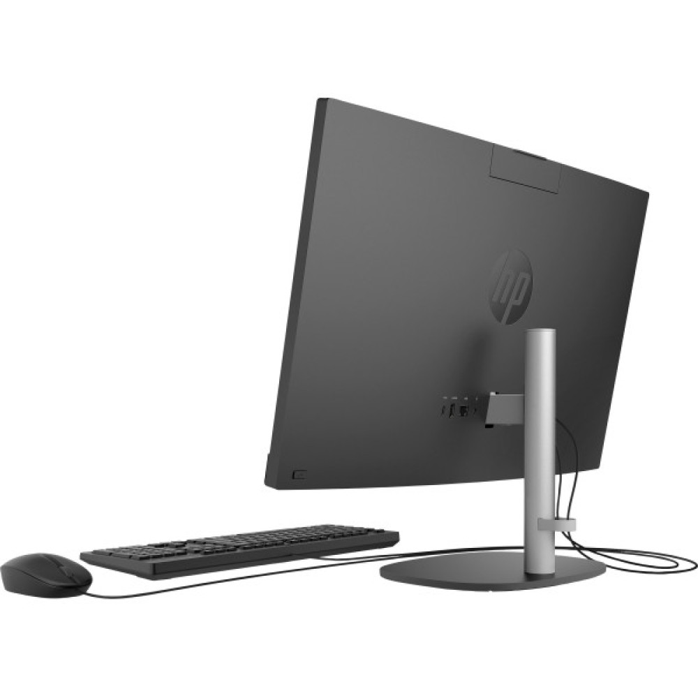 Комп'ютер персональний моноблок HP 240-G10 23.8" FHD IPS AG, Intel i5-1334U, 16GB, F512GB, UMA, WiFi, кл+м, 3р, DOS, чорний
