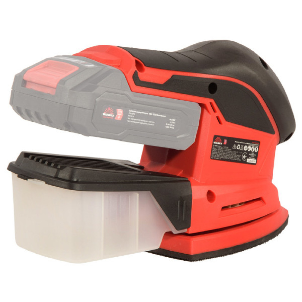 Шліфувальна машина Vitals Master, Os 18125 SmartLine+, 18V, 150x100мм, 11000об/хв, 0.84кг (без АКБ та ЗП) (243512)