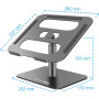 Підставка до ноутбука OfficePro LS956G Aluminum alloy Gray (LS956G) Підставка до ноутбука OfficePro LS956G Aluminum alloy Gray (LS956G)