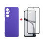 Чохол до мобільного телефона Dengos Realme C65 + Glass Purple (DG-KM-95) Чохол до мобільного телефона Dengos Realme C65 + Glass Purple (DG-KM-95)