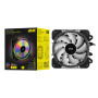 Процесорний кулер 2E GAMING Air Cool AC120T4-ARGB, LGA1851, 1700, 1200, 115x, 1366, AM5, AM4, AM3, AM3+, 4pin PWM, 3pin +5VARGB, TDP 130W