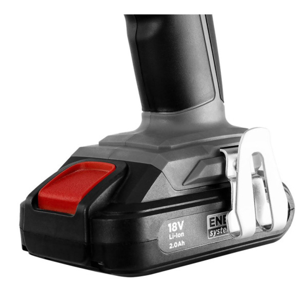 Шурупокрут-дриль акумуляторний GRAPHITE Energy+ 18В 1х2А·год 44Нм 0-350·0-1250об/хв ЗП 1.2кг