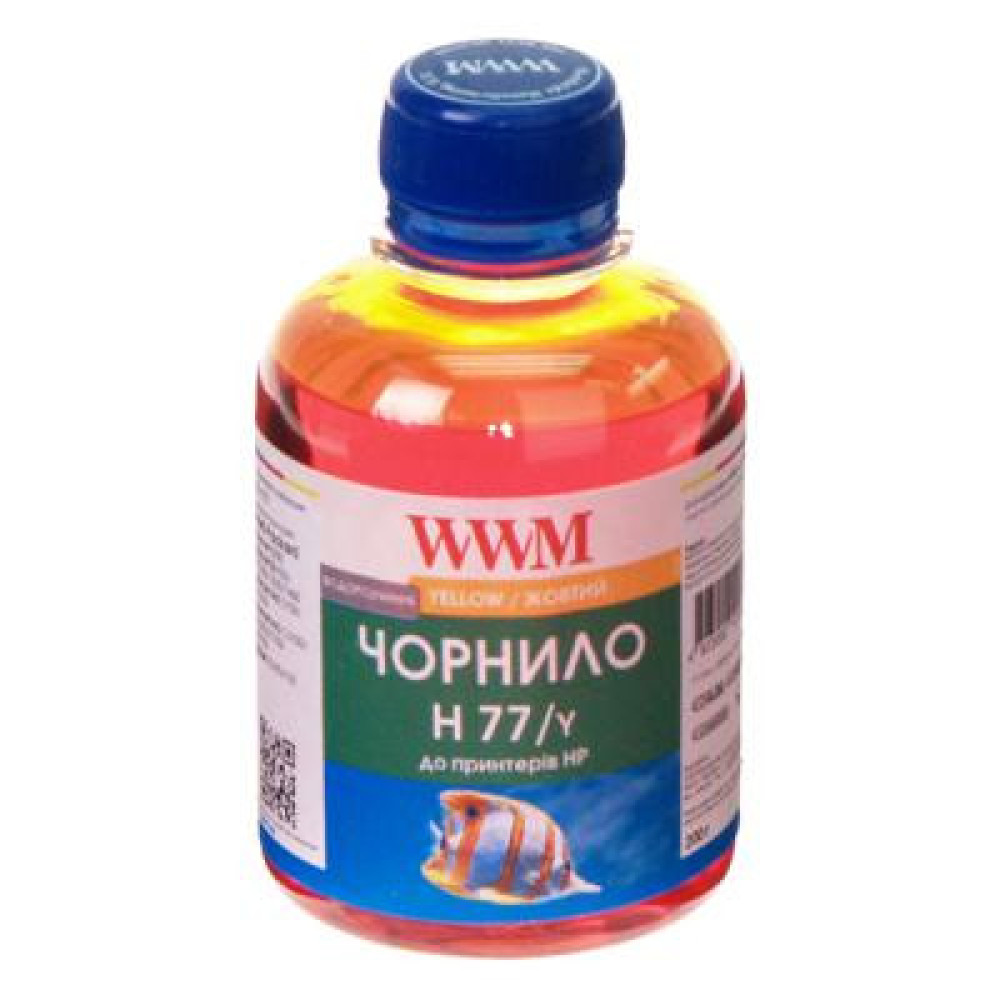 Чорнило WWM HP №177 85 Yellow (H77/Y)