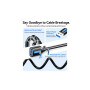Дата кабель USB 3.2 AM/AF 0.5m 10Gbps PVC black Vention (CBOBD)