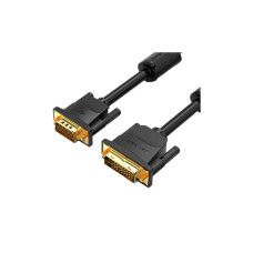 Кабель мультимедійний DVI M to VGA M 3.0m 24+5pin black Vention (EACBI)