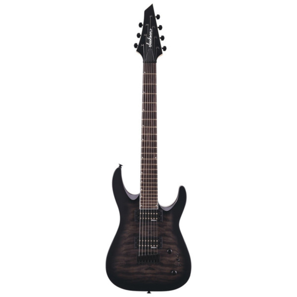 Електрогітара Jackson Guitars JS22Q-7 DKA Dinky Arch TOP HT Transparent Black Burst (231252)