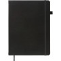 Книга записна Buromax Etalon 190x250 мм 96 аркушів в клітинку обкладинка зі штучної шкіри Чорна (BM.292160-01)