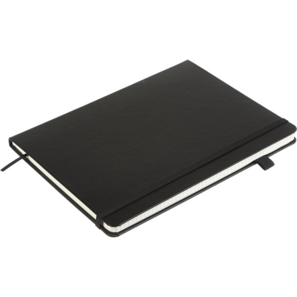 Книга записна Buromax Etalon 190x250 мм 96 аркушів в клітинку обкладинка зі штучної шкіри Чорна (BM.292160-01)