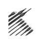Дата кабель USB 2.0 AM to 2xLightning + 2xMicro 5P + 2xUSB-C 1.2m black XO (XO-NB196-6in1) Дата кабель USB 2.0 AM to 2xLightning + 2xMicro 5P + 2xUSB-C 1.2m black XO (XO-NB196-6in1)