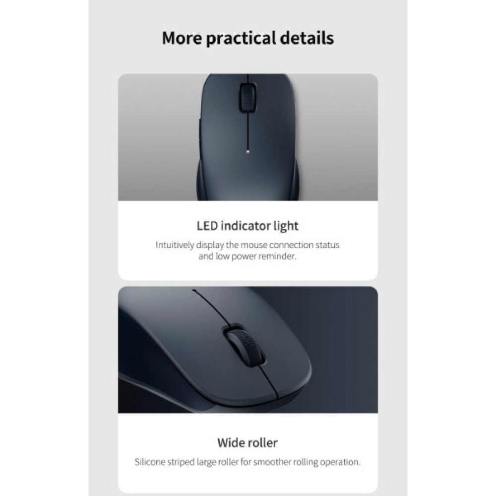 Мишка Xiaomi Dual-mode Wireless Mouse 2 Black (BHR8850GL) (1122318)