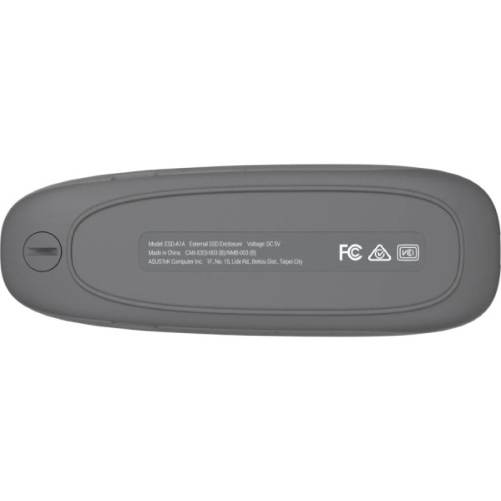 Кишеня зовнішня ASUS SSD PCIe NVMe M.2 2230/2242/2260/2280 USB Type-C 3.2 Gen 2x1 grey (90DD02R6-M09000)