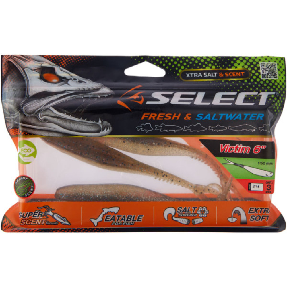 Силікон рибальський Select Victim V-Tail 6" 214 (3 шт/уп) (1870.74.55)