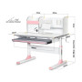 Парта Mealux Edmonton Multicolor Pink з полицею (BD-610 W/МС + PN с полкой) Парта Mealux Edmonton Multicolor Pink з полицею (BD-610 W/МС + PN с полкой)