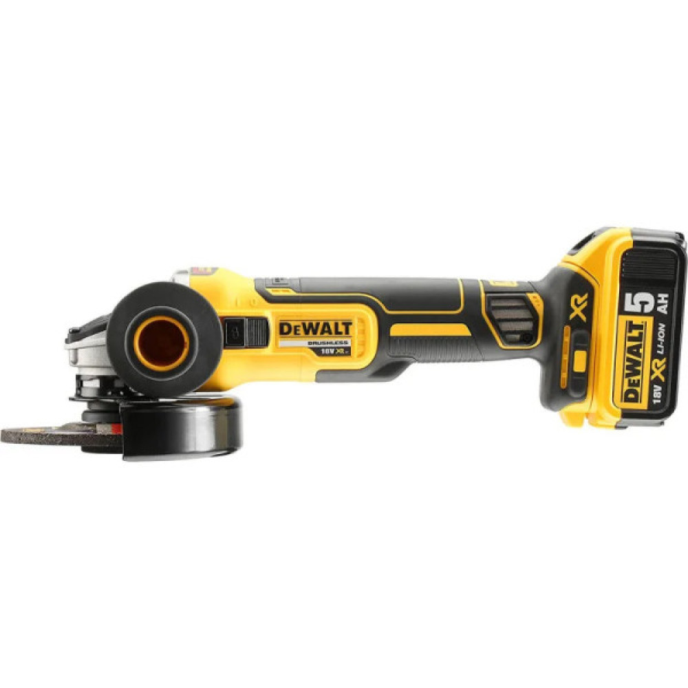 Шліфмашина кутова акумуляторна DeWalt безщіткова 18B XR Li-lon 125мм 9000об/хв кейс 1.74кг без АКБ та ЗП