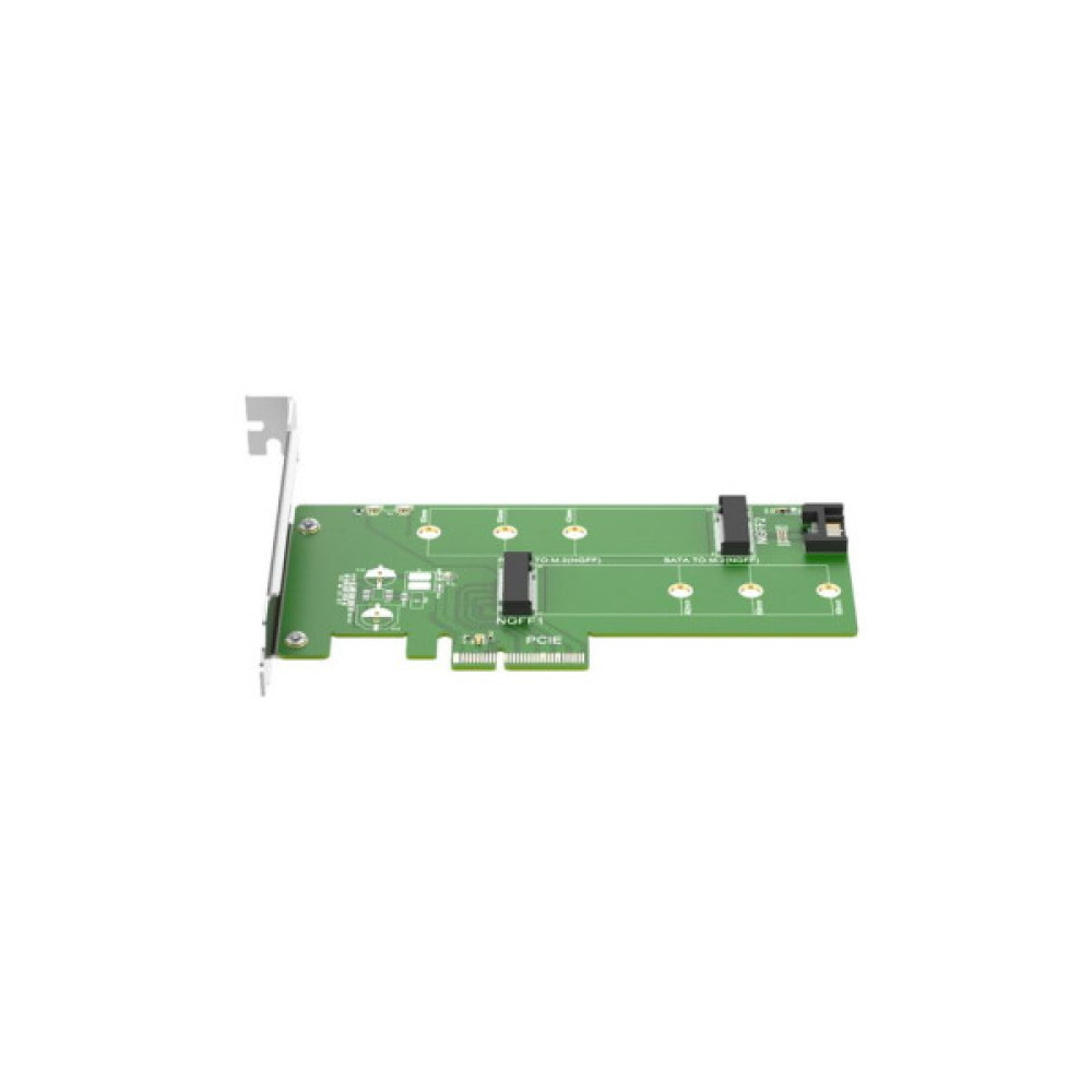 Контролер Maiwo Multi-Size PCIex4 & SATA to M.2 (M-Key or B-key) KT015 SSD (45774)