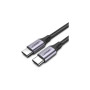 Дата кабель USB-C to USB-C 2.0m US261 18W Round Cable Nickel Plating Aluminum Shell Black Ugreen (50152) Дата кабель USB-C to USB-C 2.0m US261 18W Round Cable Nickel Plating Aluminum Shell Black Ugreen (50152)