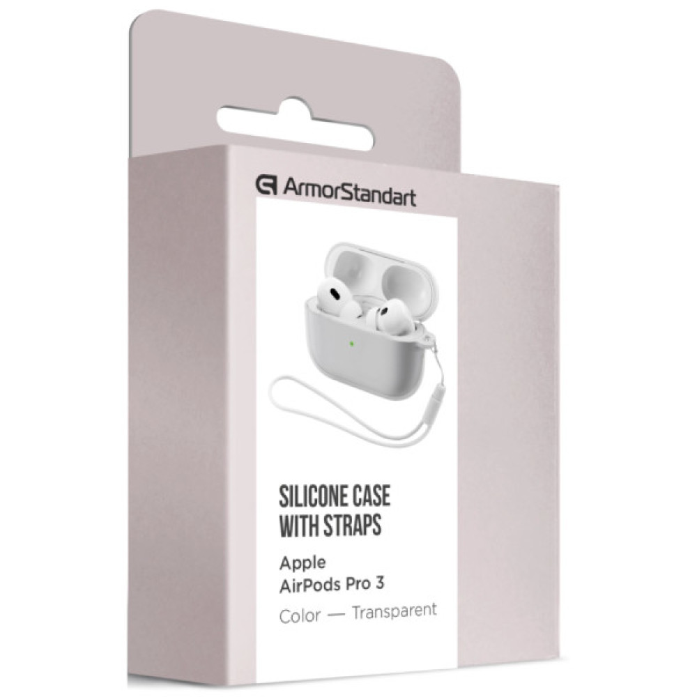 Чохол для навушників Armorstandart Silicone Case для Apple Airpods Pro 3 Transparent (ARM88300)