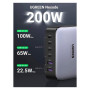 Зарядний пристрій Ugreen 6xUSB 200W (4хUSB-C+2xUSB-A) Gan CD271 (40914)