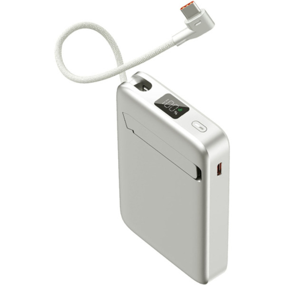 Батарея універсальна Sigma X-power SI10A8QL-MAG silver 10000mAh, Magnetic wireless 15W, charge iWatch, PD+QC, 22,5W max (4827798161012)