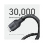 Дата кабель USB-C to USB-C 0.9m 140W bio-nylon 544 black Anker (A80F5H11)