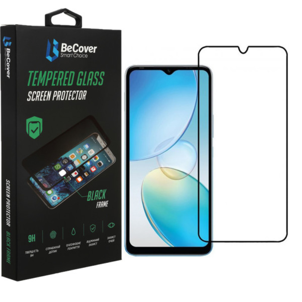 Скло захисне BeCover Infinix Note 12 (X663D) Black (708142) Скло захисне BeCover Infinix Note 12 (X663D) Black (708142)
