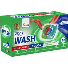 Капсули для прання Pro Wash All in 1 Color Ароматерапія 32 шт. (4262396144676)