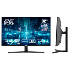 Монітор 2E GAMING 31.5" G3223B 2xHDMI, DP, VA, 2560x1440, 165Hz, 1ms, CURVED, FreeSync, HAS