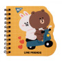 Блокнот Yes 100x100 мм 30 аркушів подвійна спіраль Line Friends yellow крапки (151812) Блокнот Yes 100x100 мм 30 аркушів подвійна спіраль Line Friends yellow крапки (151812)
