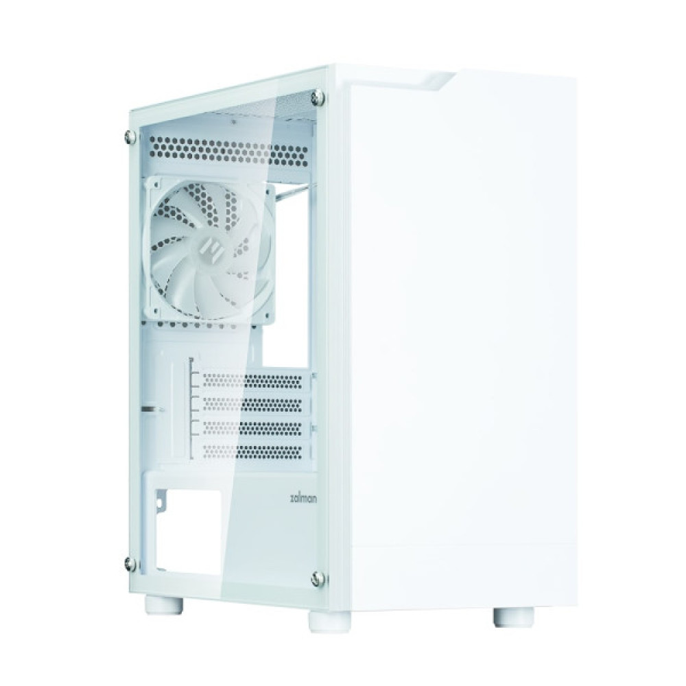 Корпус Zalman T4 Plus без БЖ, 2xUSB3.0, 1xUSB2.0, 1x120мм ARGB, VGA 3200мм, LCS ready, TG Side Panel, mATX, білий