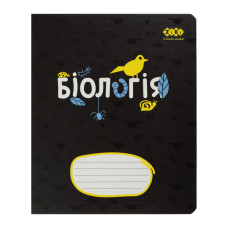 Зошит ZiBi предметний BLACK, 36 аркушів, клітинка, біологія (ZB.1730-08)