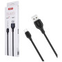 Дата кабель USB 2.0 AM to USB-C 2.0m 2.1A black XO (XO-NB103-TC-2-BK)