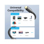 Кабель мультимедійний HDMI M to HDMI M 20.0m 4K cotton braided black Vention (ALLBQ)