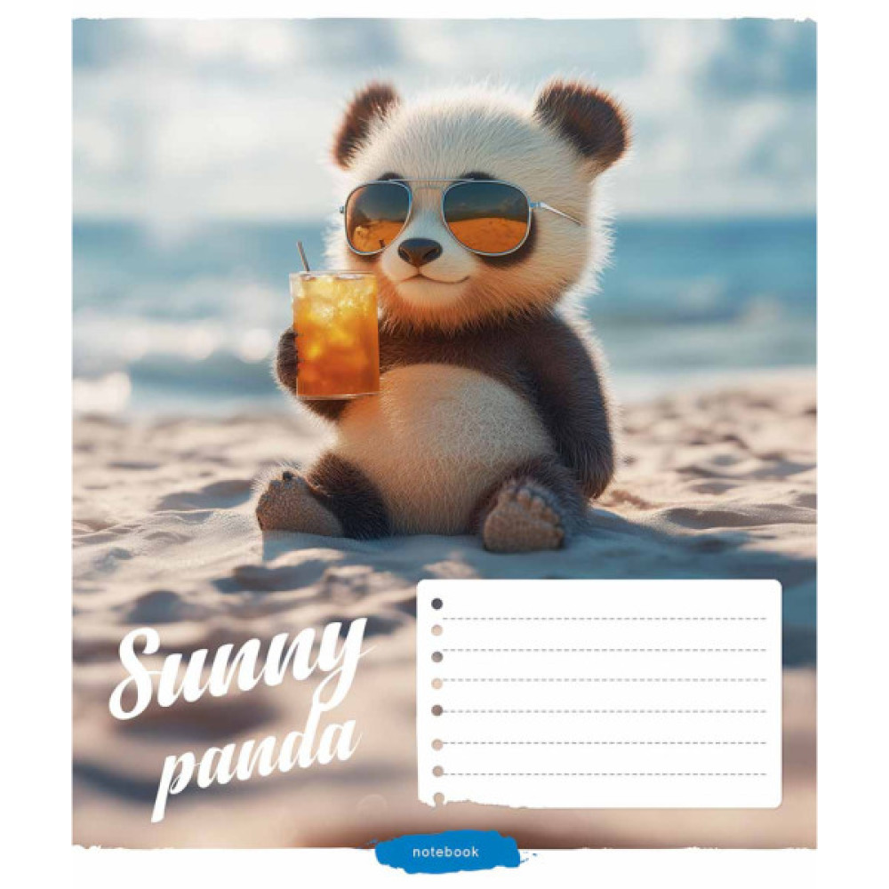 Зошит Школярик Cool animals 12 аркушів лінія (012-3518L)