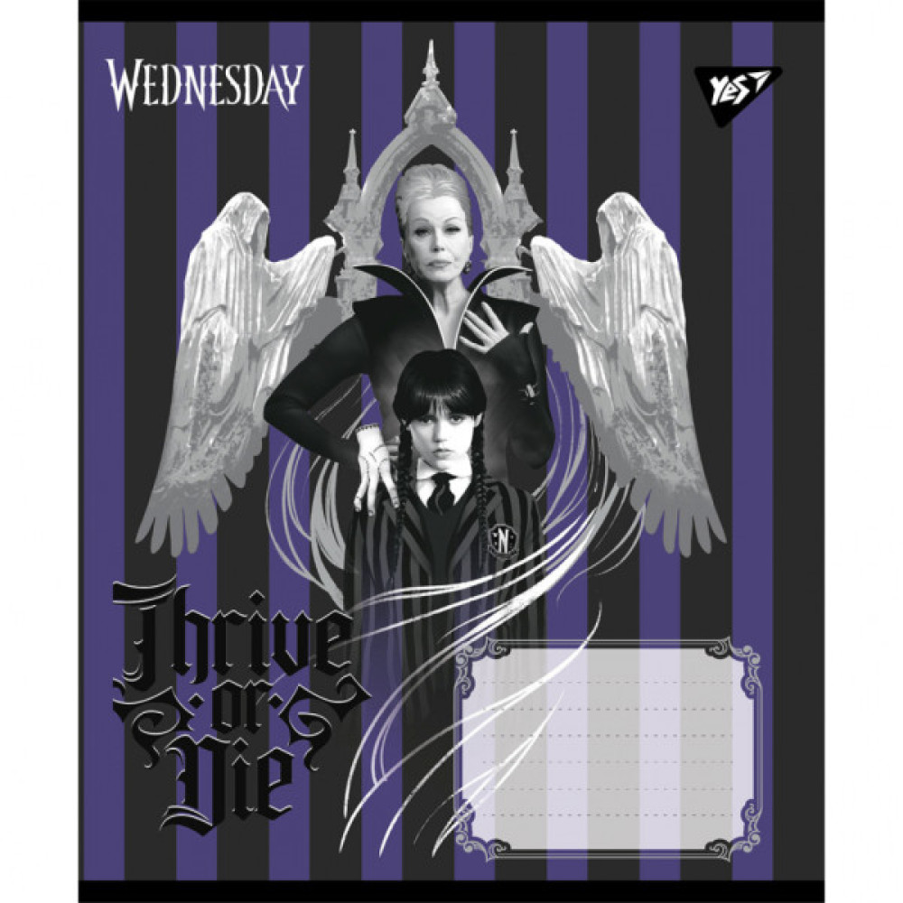Зошит Yes Wednesday Таємничі уроки А5 18 аркушів клітинка (768267)