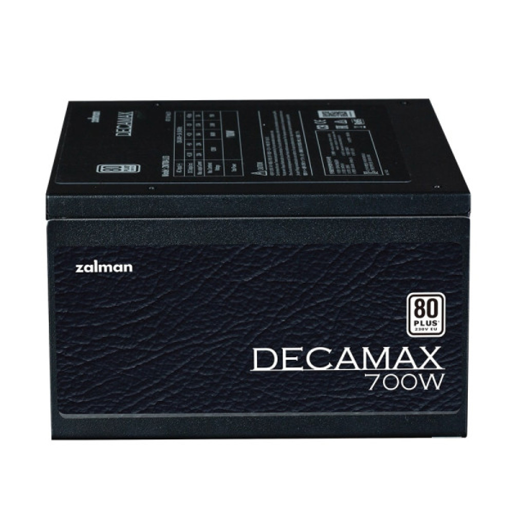 Блок живлення Zalman Decamax  (700W) 85%, 80 Plus, 120мм, 1xMB 24pin(20+4), 1xCPU 8(4+4)+4pin, 3xMolex, 6xSATA, 4xPCIe 8pin(6+2)