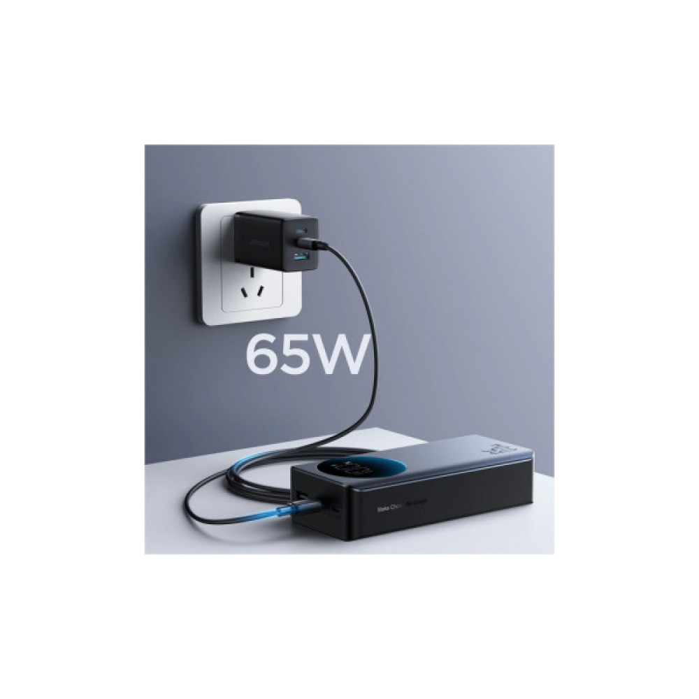 Батарея універсальна JOYROOM 30000mAh 65W PD, QC/3.0, USB-A, 2xUSB-C In/Out, Black (JR-PBF05)