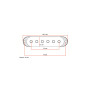 Кришка для звукознімача DiMarzio Strat Pickup Covers (Black) (DM2001BK) Кришка для звукознімача DiMarzio Strat Pickup Covers (Black) (DM2001BK)