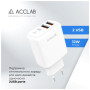Зарядний пристрій ACCLAB AL-TC224 2хUSB 5В/2,4A/12W (1283126538834) Зарядний пристрій ACCLAB AL-TC224 2хUSB 5В/2,4A/12W (1283126538834)