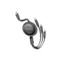 Дата кабель USB-C to Lightning 1.1m 27W + USB-C 60W + Micro USB TrioCord-R black Promate (triocord-r.black) Дата кабель USB-C to Lightning 1.1m 27W + USB-C 60W + Micro USB TrioCord-R black Promate (triocord-r.black)