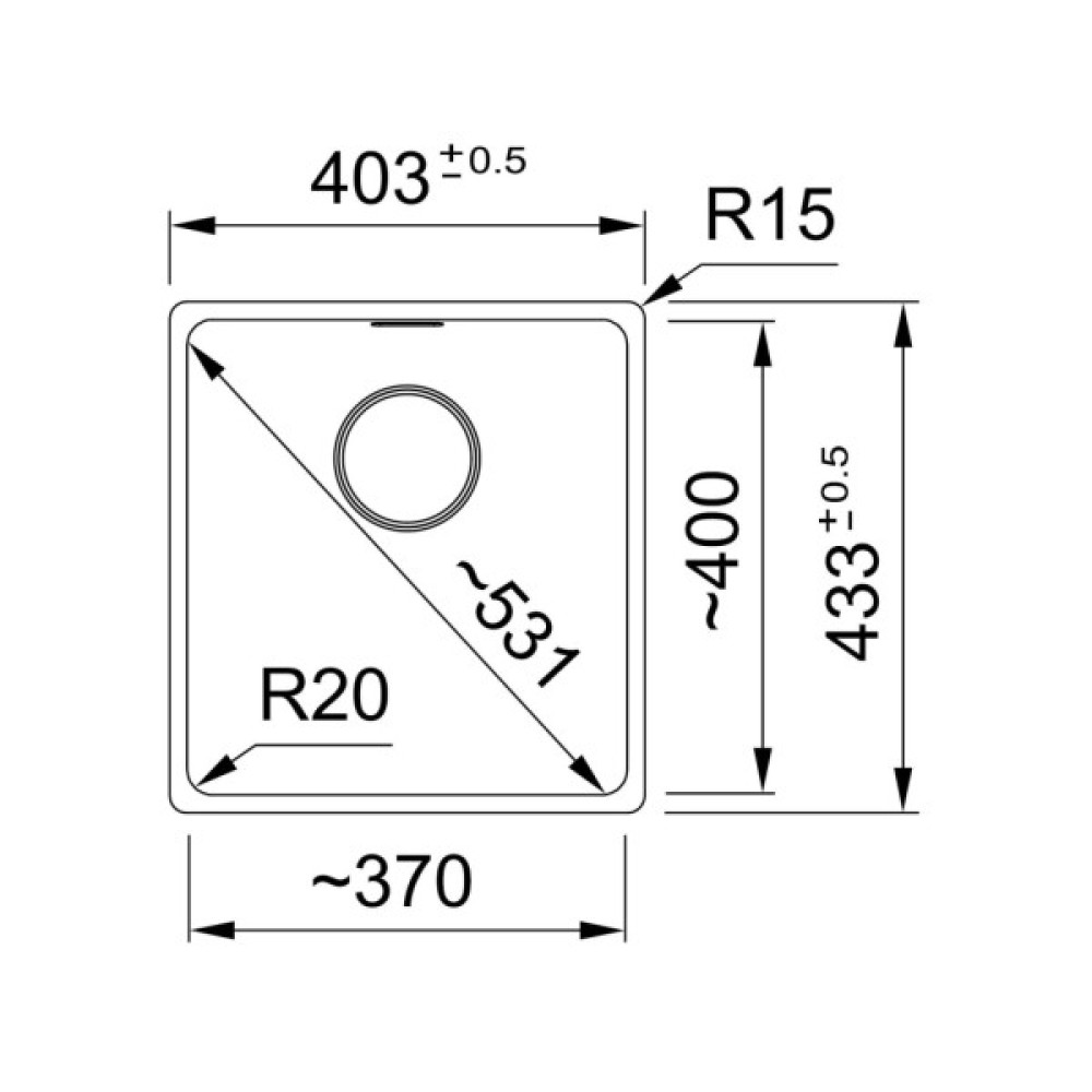 Мийка кухонна Franke 125.0701.773